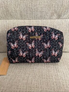 Quilted Butterfly Cosmetic Bag